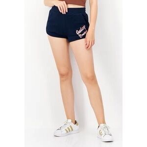 Juicy Couture Navy Towel Terry Shorts Size Medium